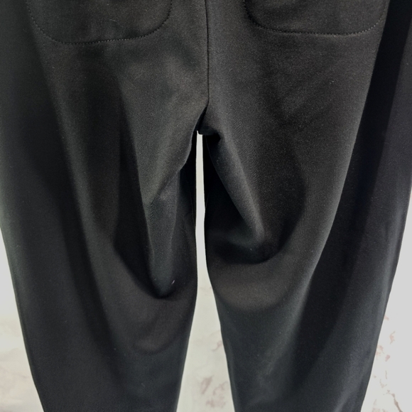 Betabrand Pants Womens XS Regular Crop Black Soho Chelsea Skinny High Rise Tie - Picture 8 of 13